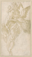 K VII 019
<br/>
Engelen voeren gelukzaligen ten hemel
<br/>
<em>Goltzius, Hendrick (1558-1617) - kopie naar</em>